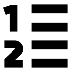 List Ordered SVG Icon